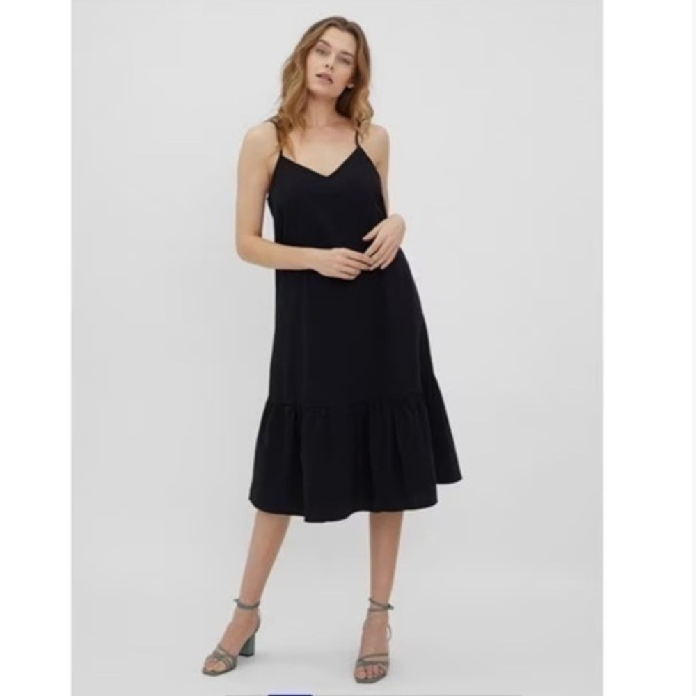 NWT Vero Moda Black strap Glory Dress